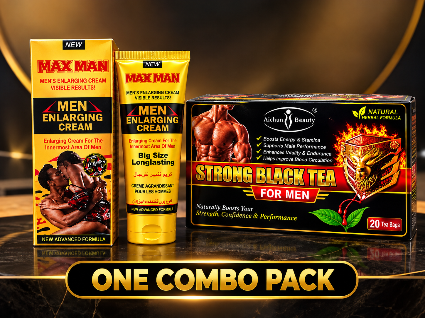 IMAGE PLACEHOLDER — 1 box of Strong Black Tea for Men