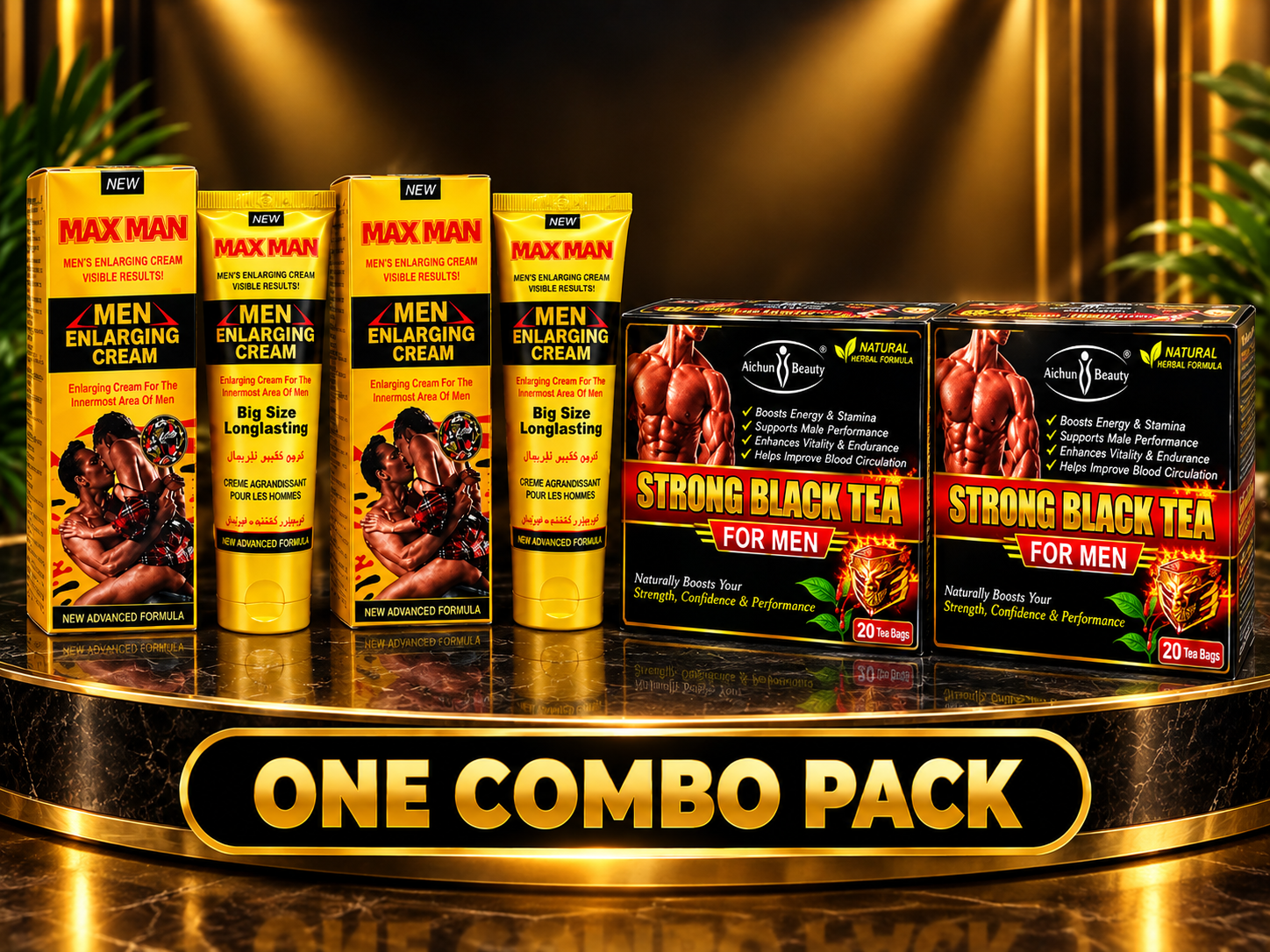 IMAGE PLACEHOLDER — 2 boxes of Strong Black Tea for Men